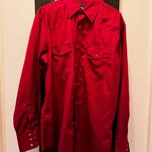 Red wrangler western Men's Shirt